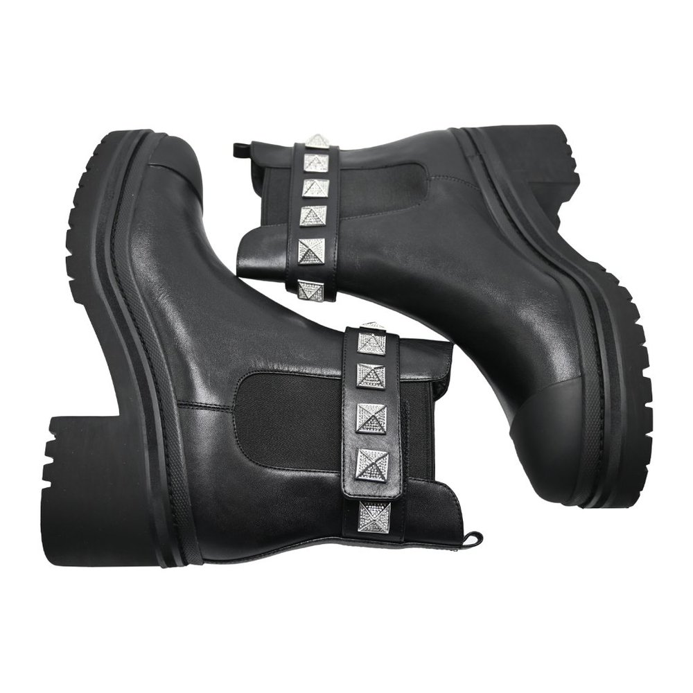 Michael Kors GLENN Studded Leather Boots - Picture 3 of 5